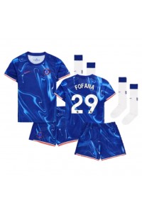 Chelsea Wesley Fofana #29 Babytruitje Thuis tenue Kind 2024-25 Korte Mouw (+ Korte broeken)